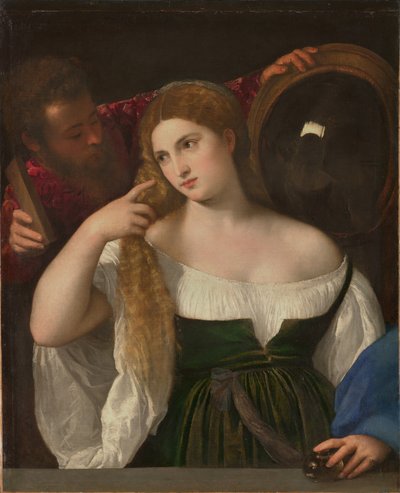 Young Woman at Her Toilet by Tiziano Vecelli